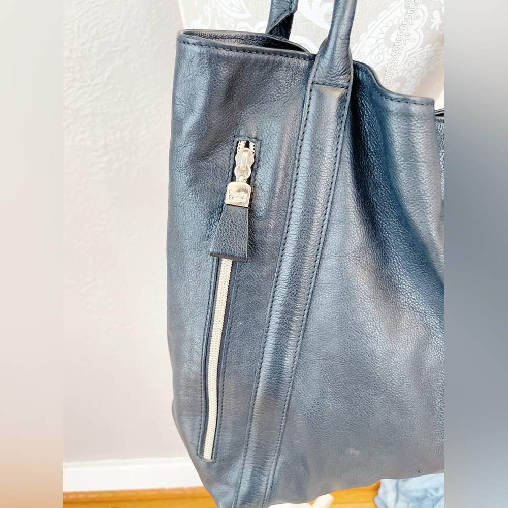 See by Chloe Harriet Gorgeous Black Soft Leather Large Tote Shoulder Bag EUC! - Picture 5 of 12